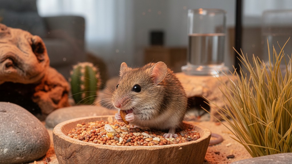 Alimentación ideal para el ratón espinoso en casa