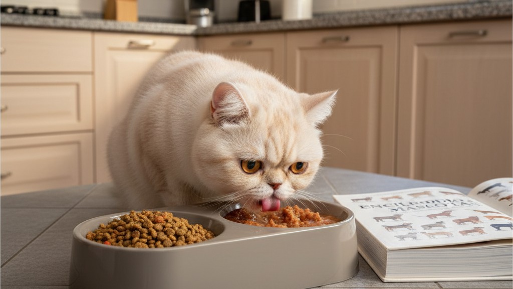 Alimentación adecuada para el gato Exótico de pelo corto