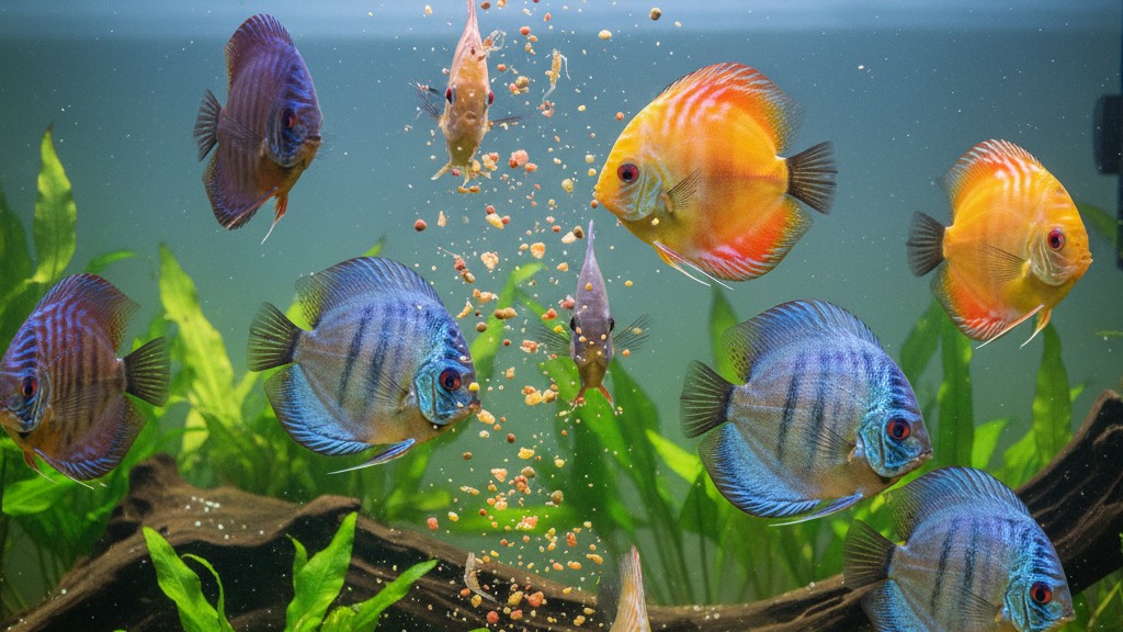 Alimentación adecuada para el pez Disco