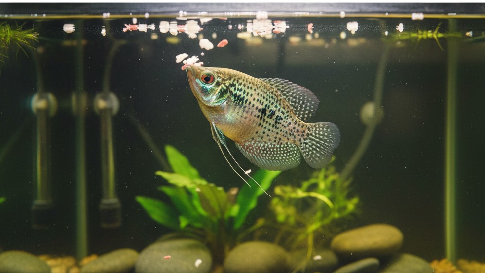 Alimentación balanceada para un Gourami perla saludable