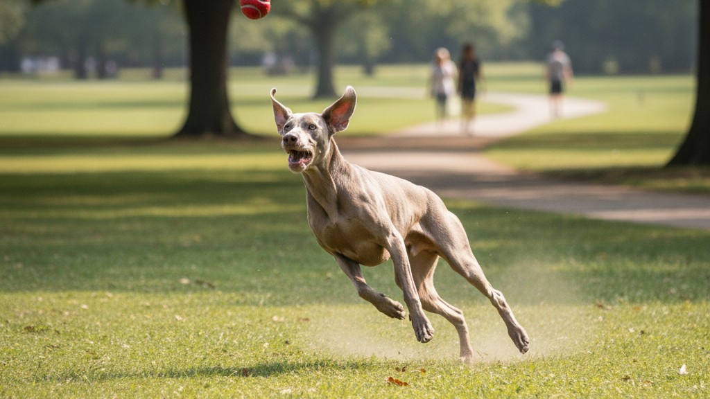Comportamiento y adiestramiento del Weimaraner: un perro inteligente y activo