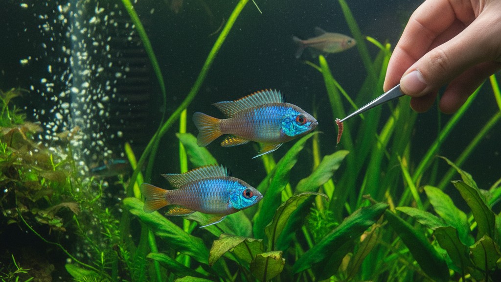 Comportamiento y socialización del pez Ramirezi