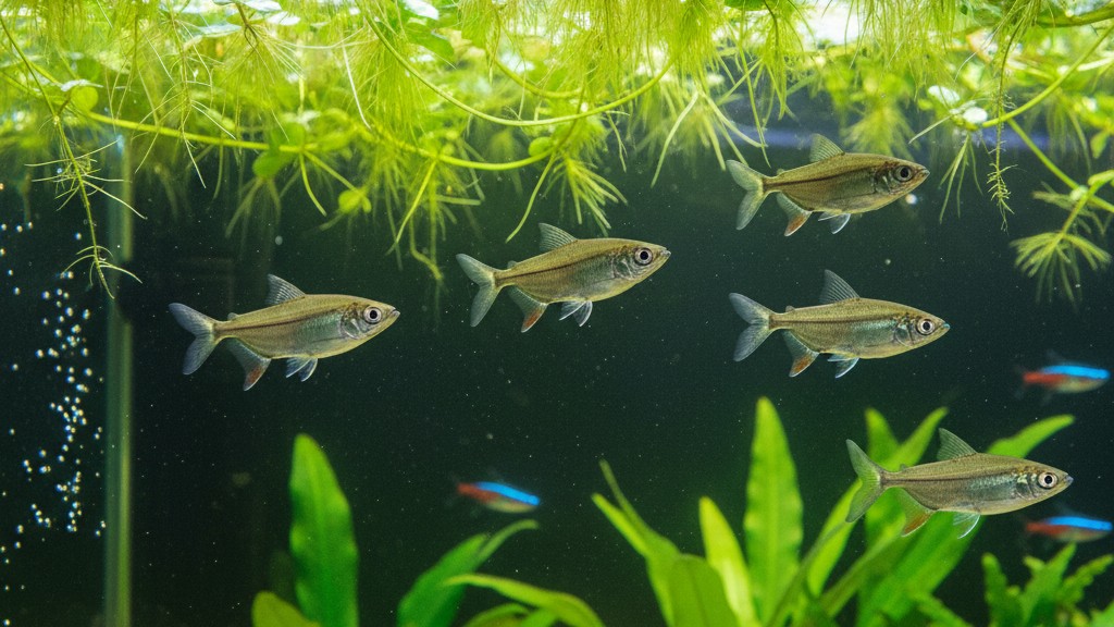 Comportamiento natural y social del pez hacha