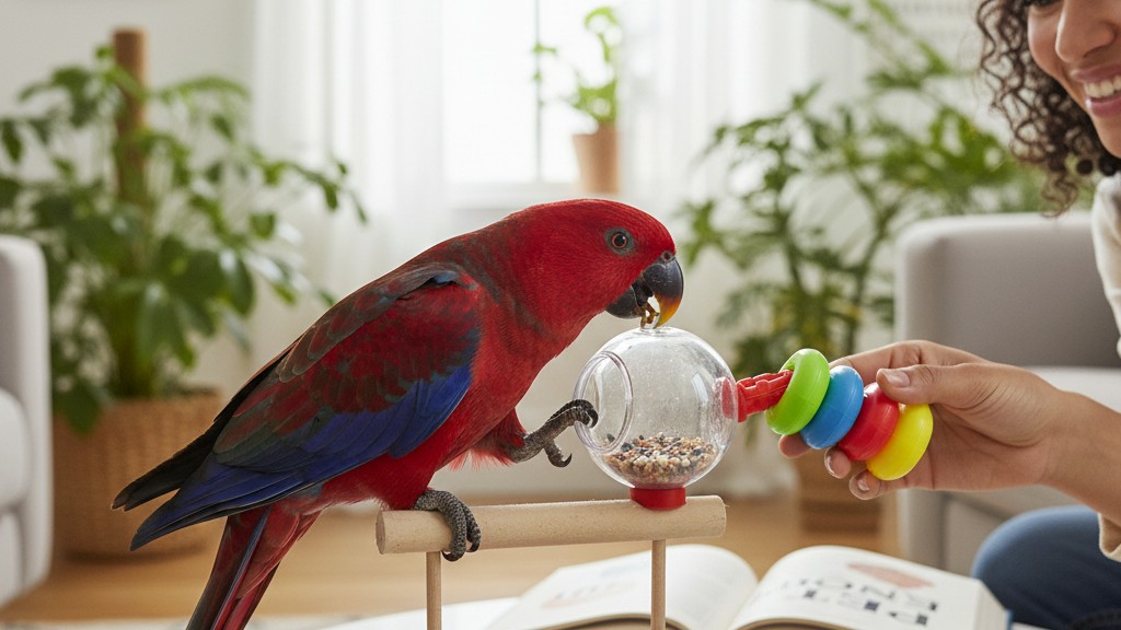 Comportamiento e inteligencia del Loro Eclectus Rojo