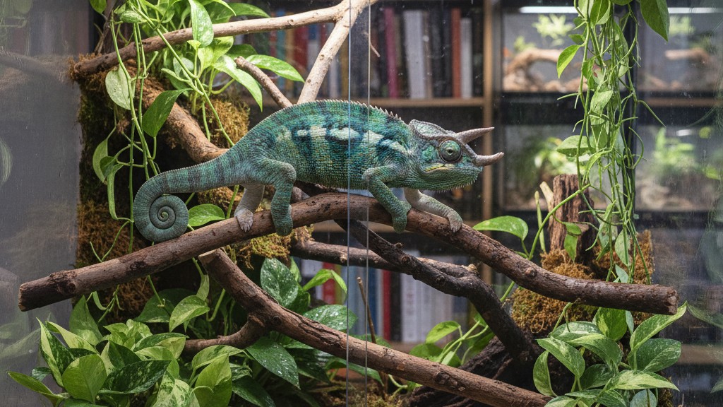 Comportamiento y temperamento del camaleón de Jackson