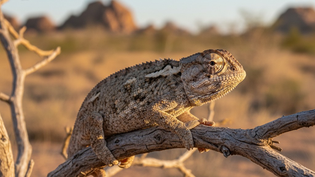 Comportamiento típico y manejo del camaleón de ojo de rana