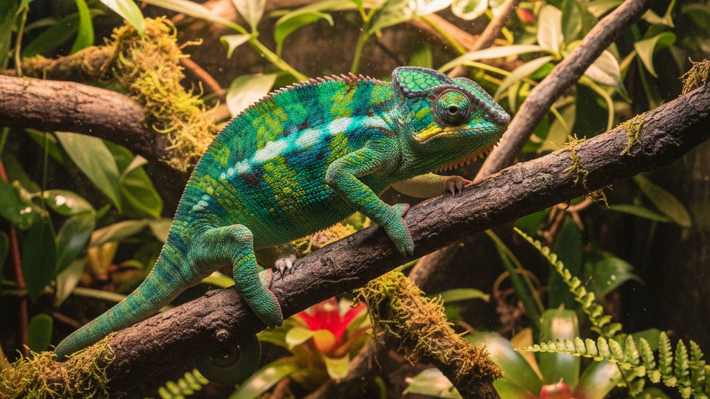 Comportamiento típico y manejo del Camaleón de Fischer