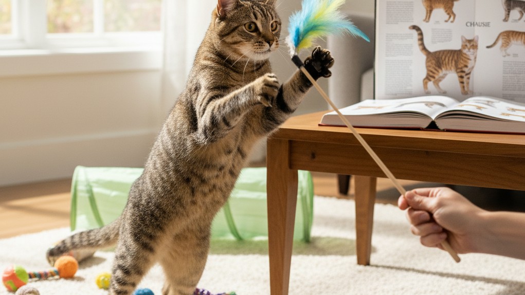 Temperamento y juegos ideales para el Chausie