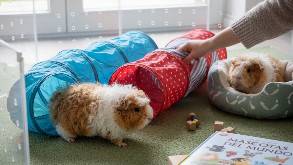 Temperamento y conducta típica de la cobaya Texel