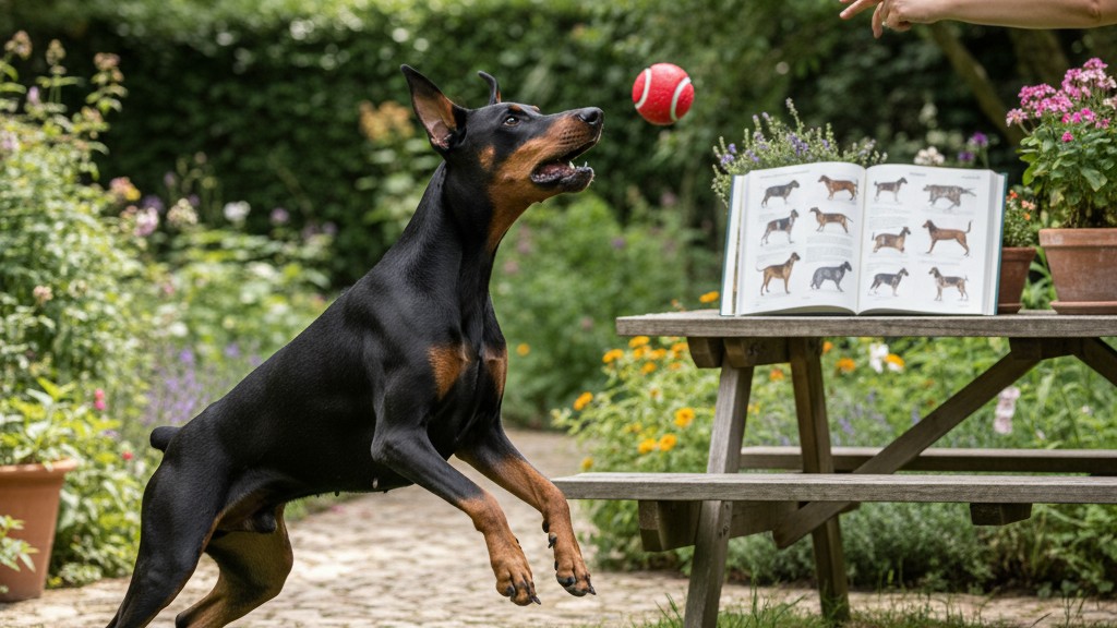 Temperamento y conducta típica del Doberman en el hogar