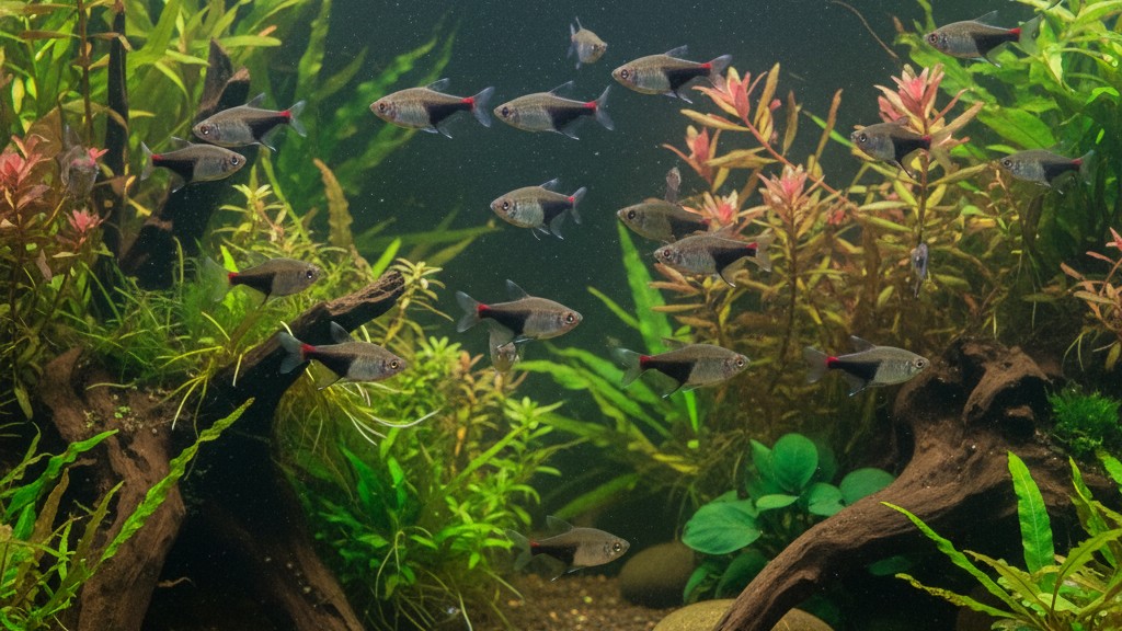 Comportamiento y sociabilidad del Tetra fantasma en acuarios