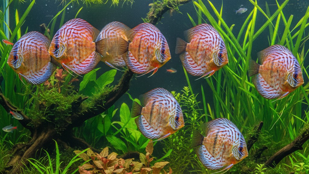 Comportamiento típico y socialización del pez Disco