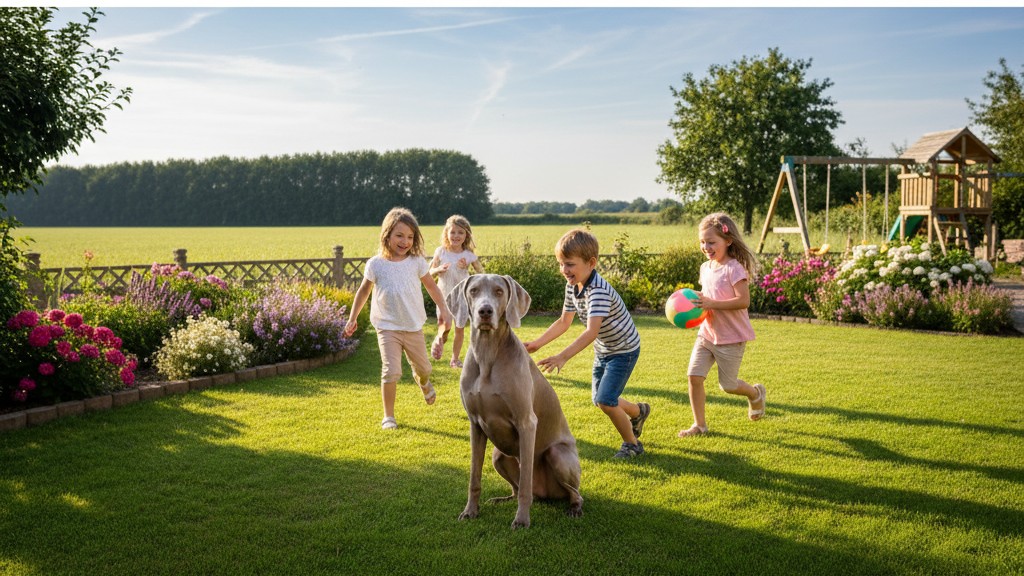Convivencia ideal con un Weimaraner: hogar, familia y rutina diaria