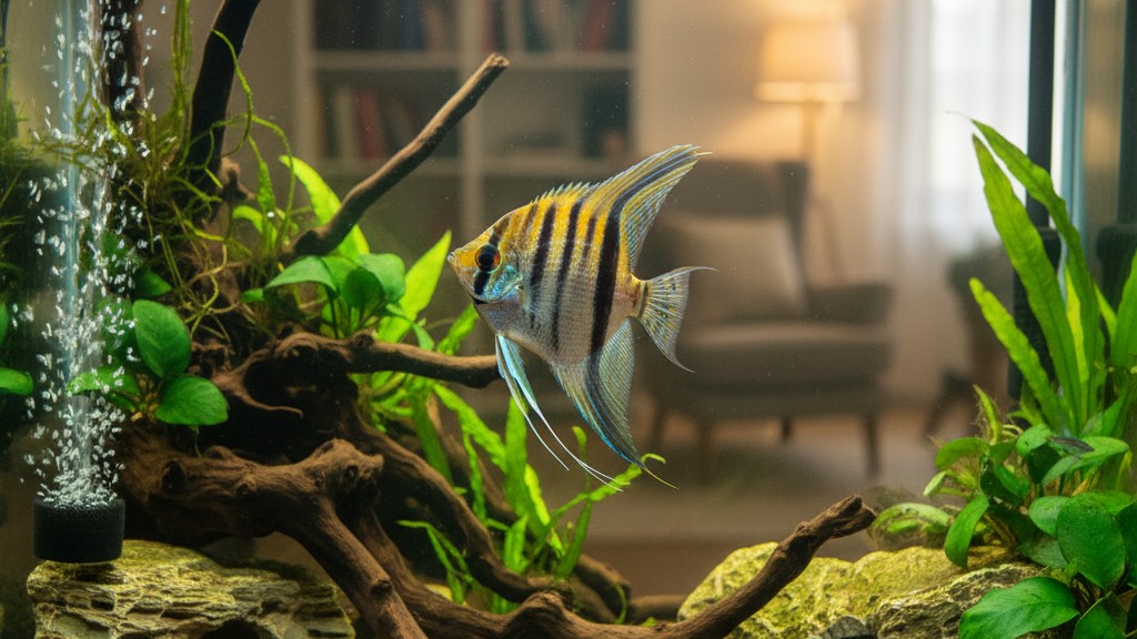 Adaptación y convivencia del Pez Ángel Mariposa en acuario doméstico