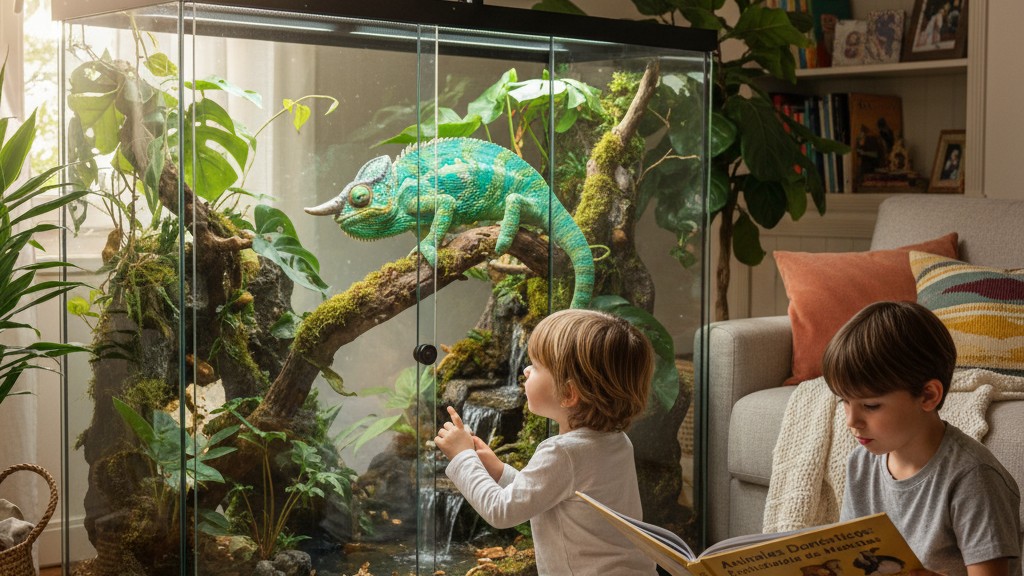 Consejos para la convivencia ideal con un camaleón de Parson