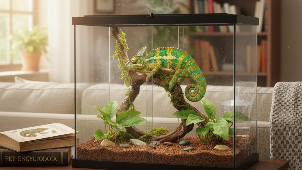 Cómo convivir con tu Camaleón de Veiled en el hogar