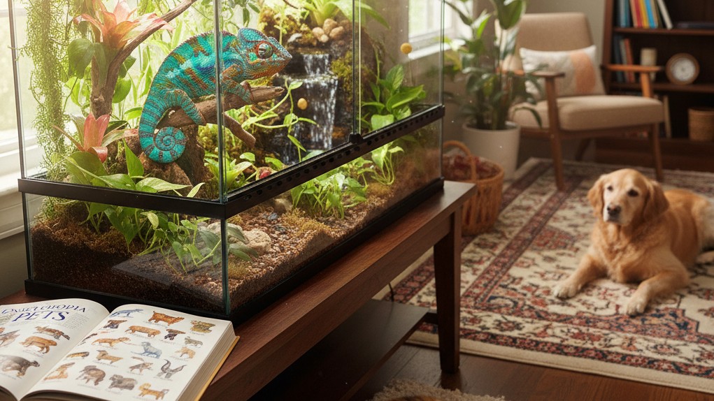 Consejos para la convivencia con camaleones pantera en casa