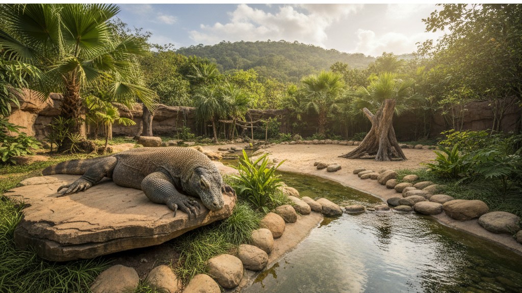 Consejos para convivir con un Dragón de Komodo en cautiverio