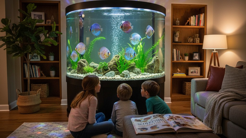 Convivencia ideal del pez Disco en el hogar