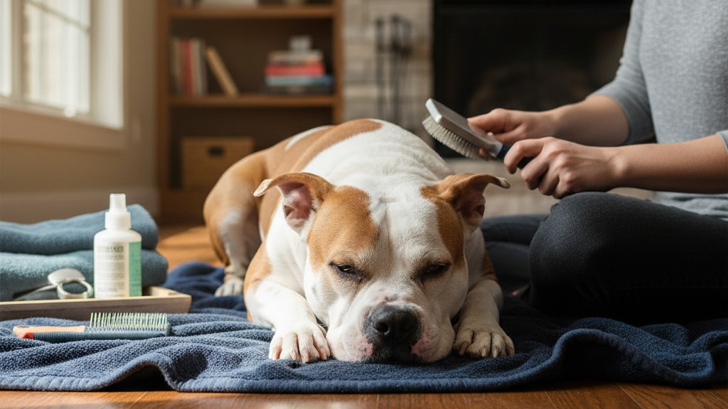 Rutina de cuidados esenciales para un American Bulldog feliz