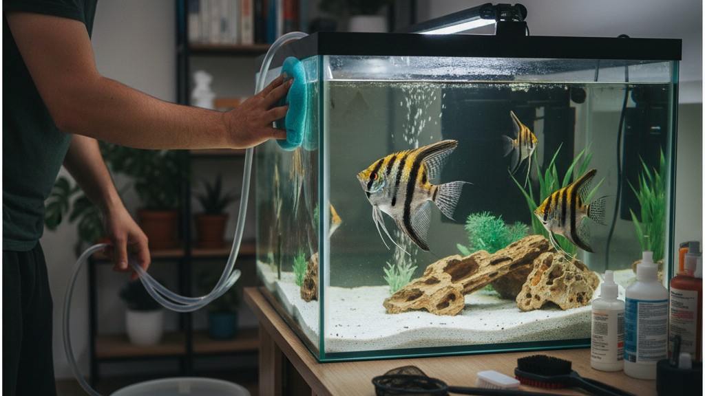 Cuidados básicos y mantenimiento para Pez Ángel Manchado