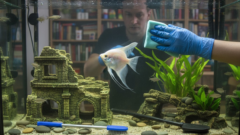 Cuidados Básicos para un Pez Ángel Albino Saludable