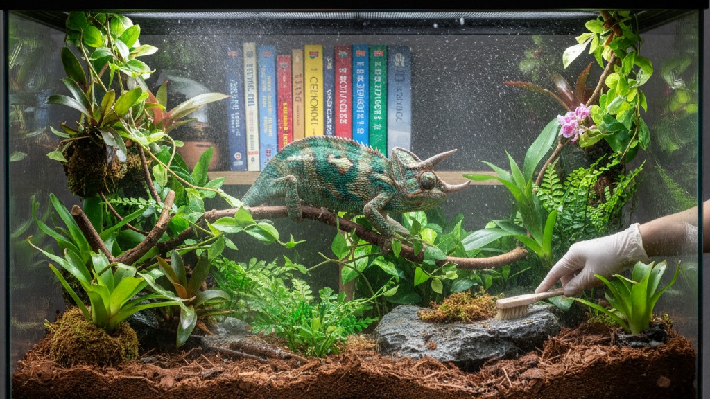 Cuidados básicos para mantener sano a tu camaleón de Jackson