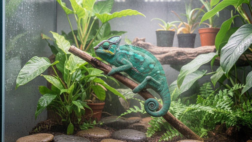 Cuidados básicos para mantener a tu camaleón de Parson saludable