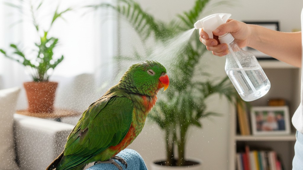 Cuidados básicos y rutina diaria para el Loro Eclectus