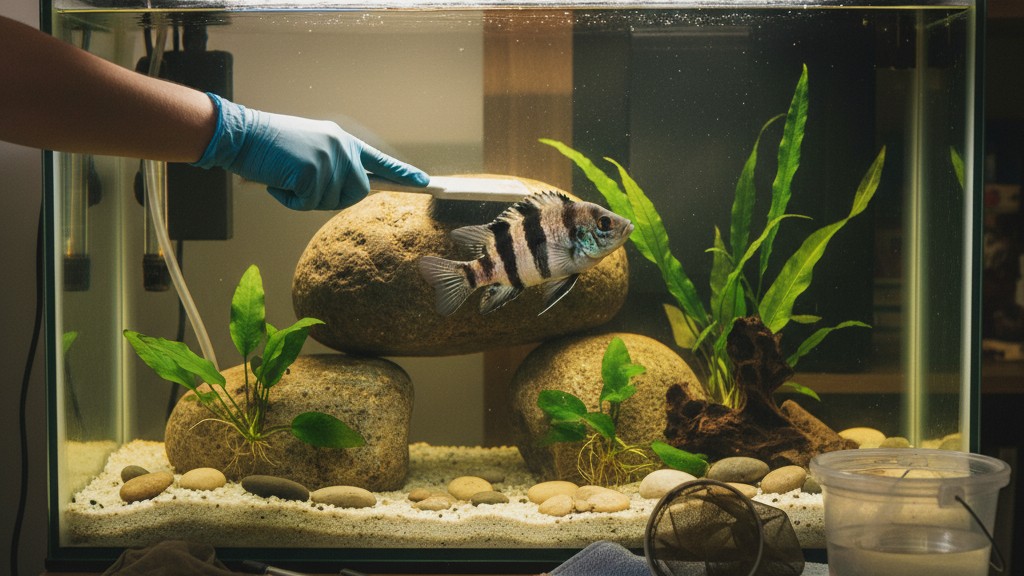 Cuidados esenciales para mantener sano a tu cíclido convicto