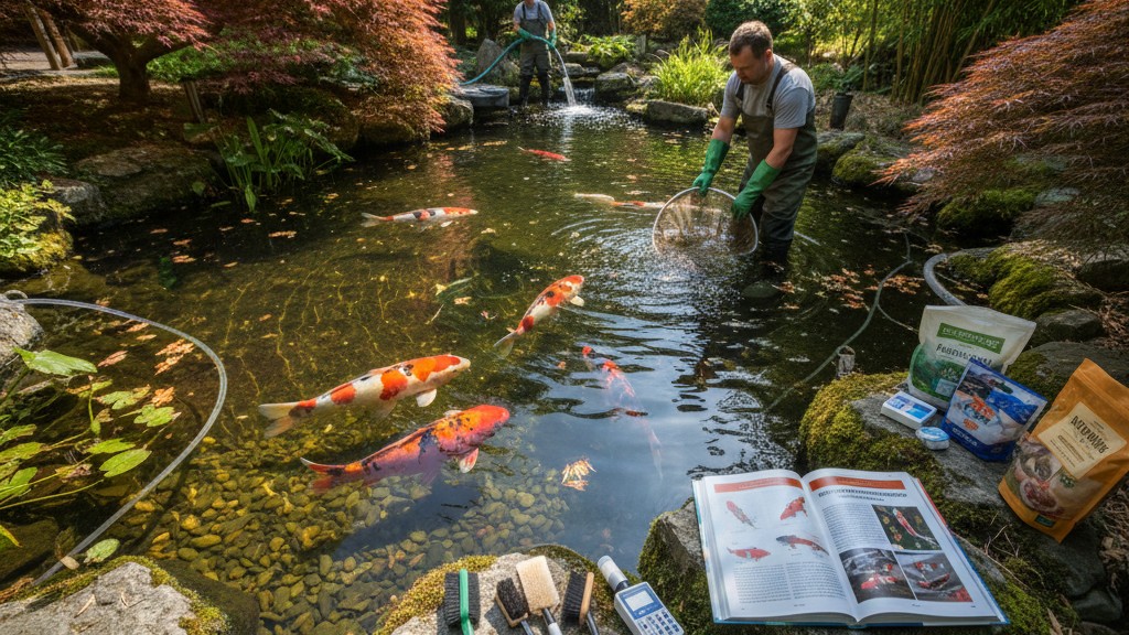 Cuidados básicos para el pez Koi: higiene, ejercicio y entorno ideal