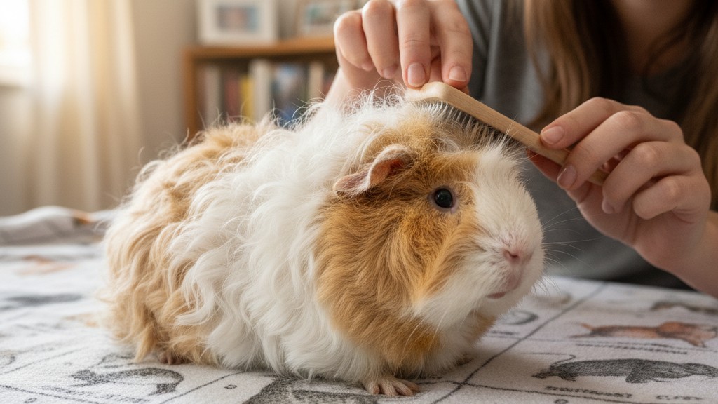 Rutina de higiene y cuidados básicos para la cobaya Texel