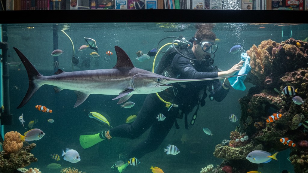 Cuidados básicos para mantener sano y feliz al pez espada