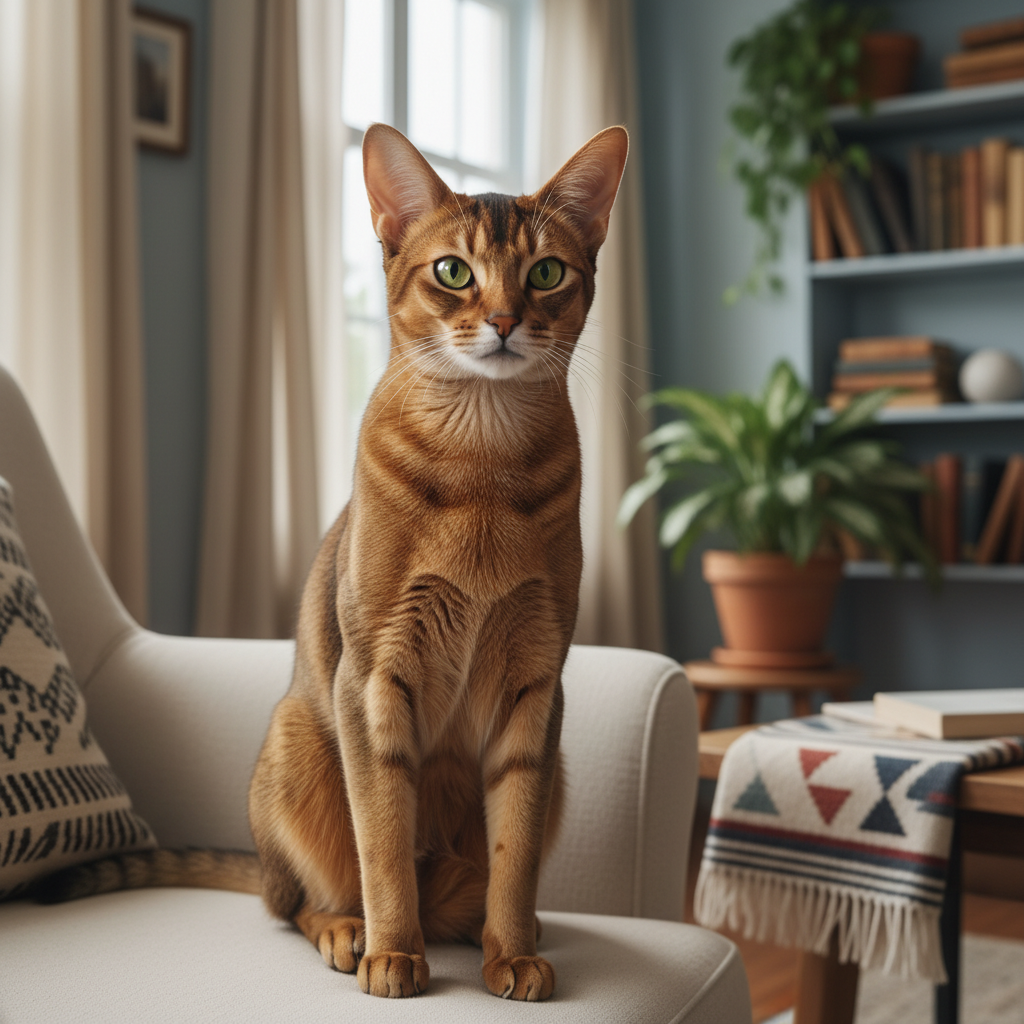 Abisinio: un gato activo y elegante con historia milenaria