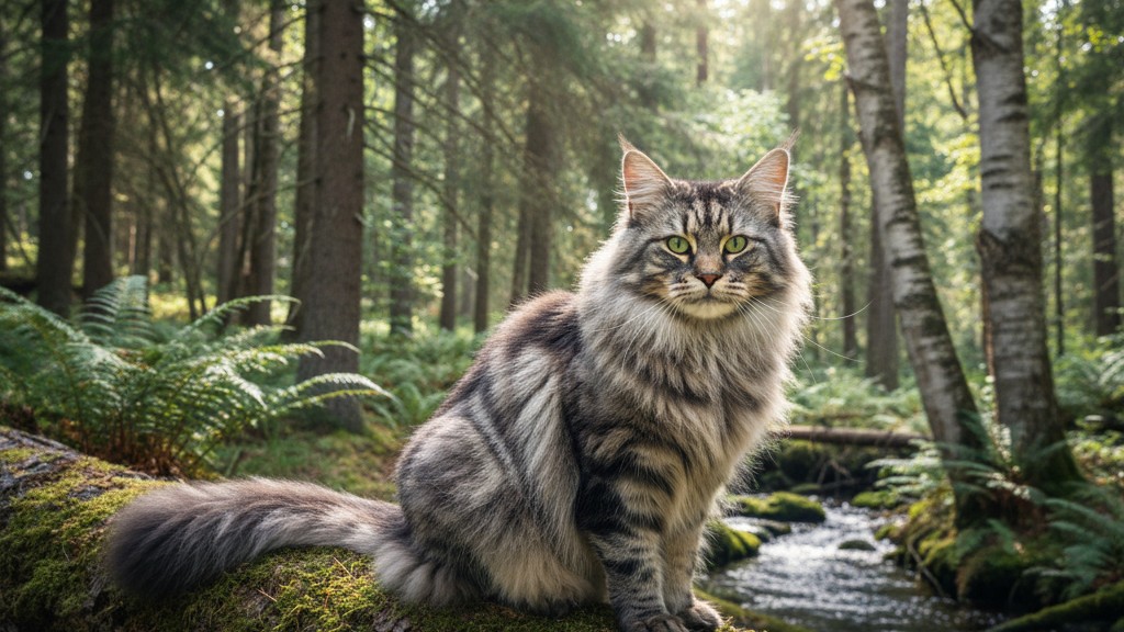 Características y origen del gato Bosque de Noruega