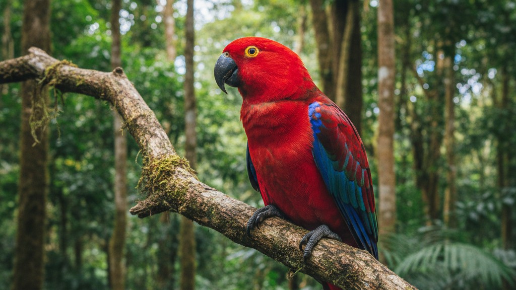 Loro Eclectus Rojo: origen y características principales