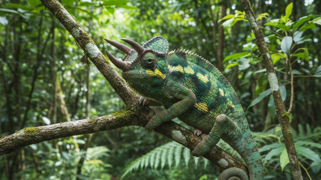 Conoce al camaleón de Jackson: características y origen