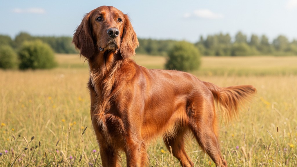 Conoce al Setter Irlandés Rojo: un perro elegante y activo