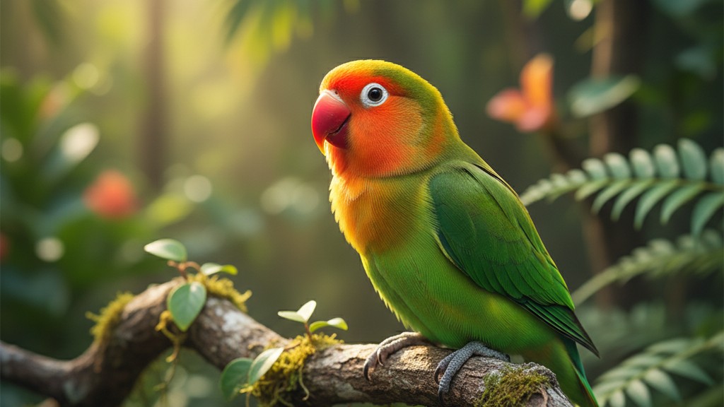 Características y origen del Agapornis Cabeza Naranja