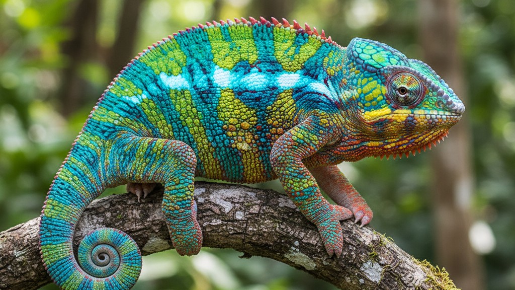 Conoce al camaleón pantera: apariencia y carácter