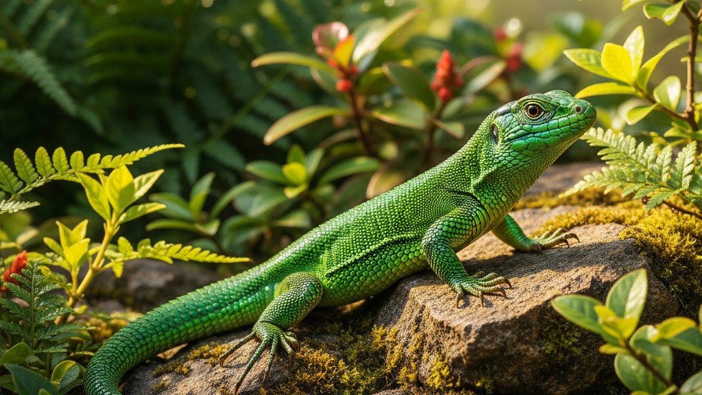Conoce al lagarto verde: características y origen