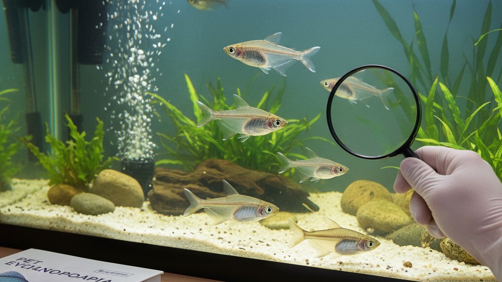 Prevención y cuidado de la salud del pez cristal indio