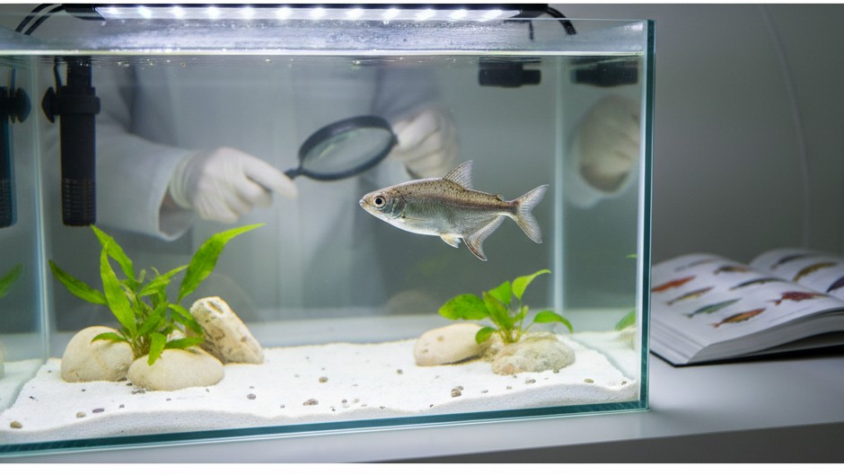 Cuidados de salud y prevención en pez hacha