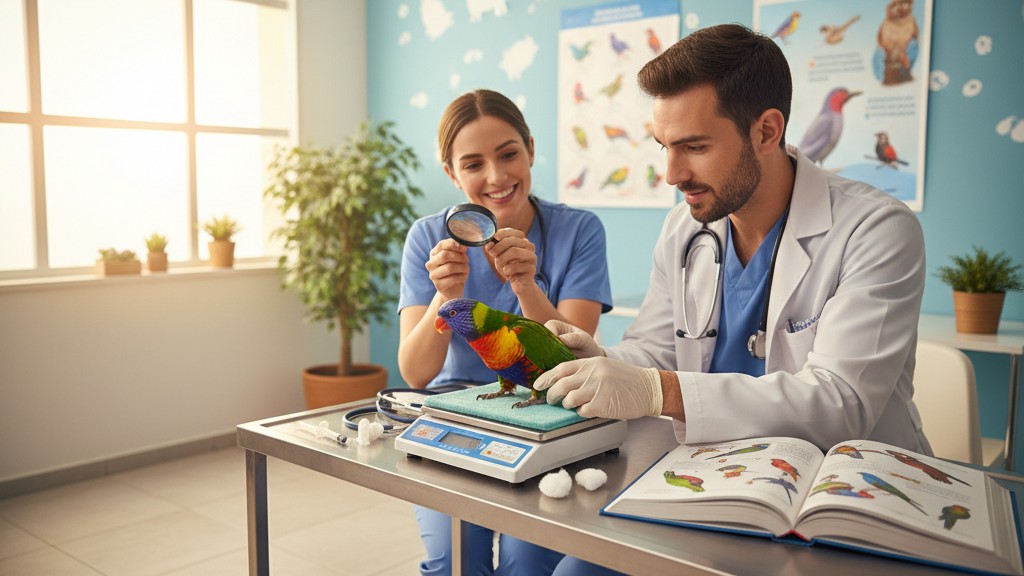 Salud y prevención para un Loro Arcoíris en forma