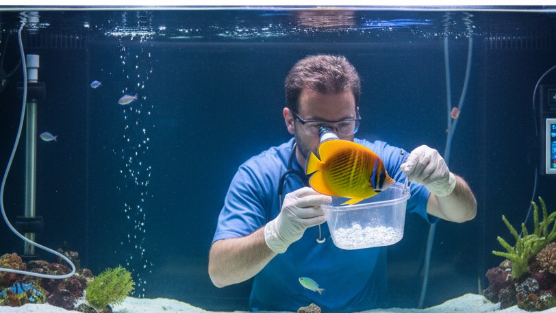 Cuidados de salud y prevención en el Pez Ángel Mariposa