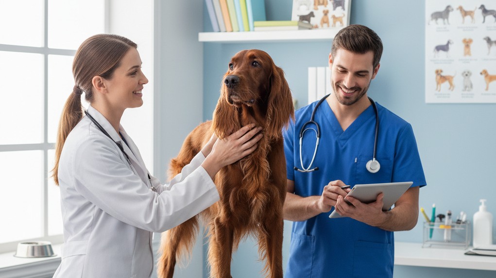 Salud y bienestar del Setter Irlandés Rojo: cuidados preventivos