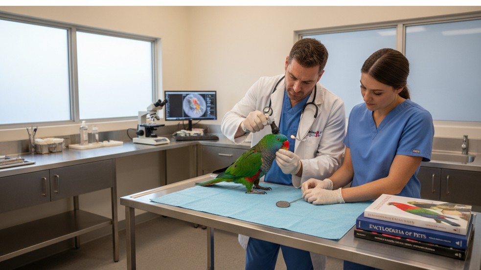 Cuidados de salud y prevención para el Loro Eclectus