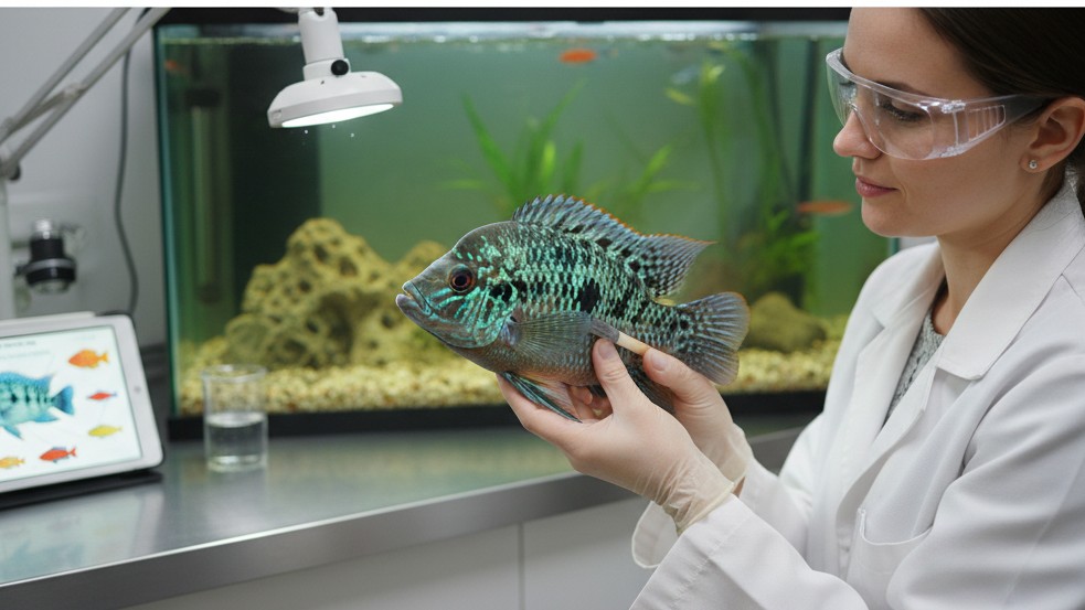 Cuidados de salud y prevención en cíclidos Jack Dempsey