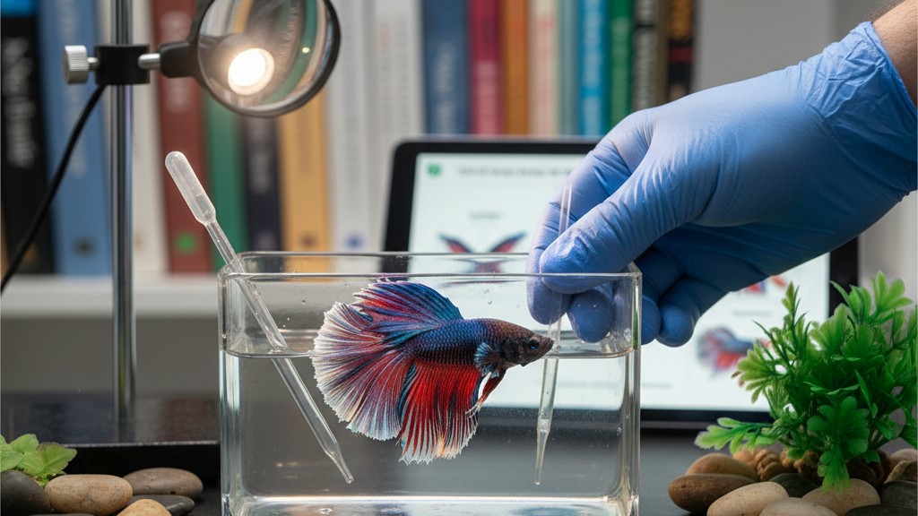 Cuida la salud y prevención en el Pez Betta Halfmoon