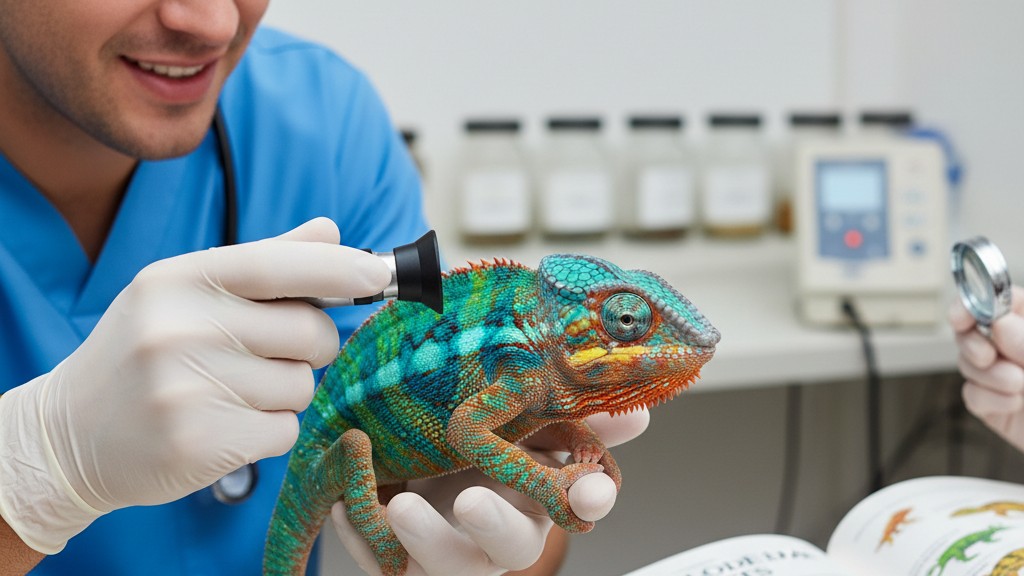 Salud y cuidados preventivos para el camaleón pantera